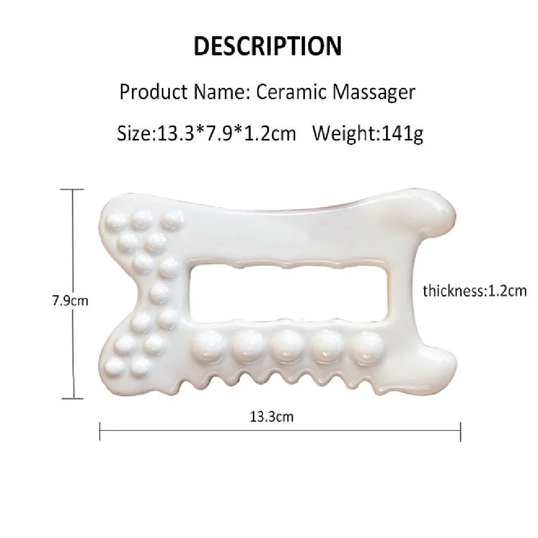 Venta Caliente Herramienta de Masaje Facial de Cerámica de Corea 100% Herramienta de Guasha de Cerámica