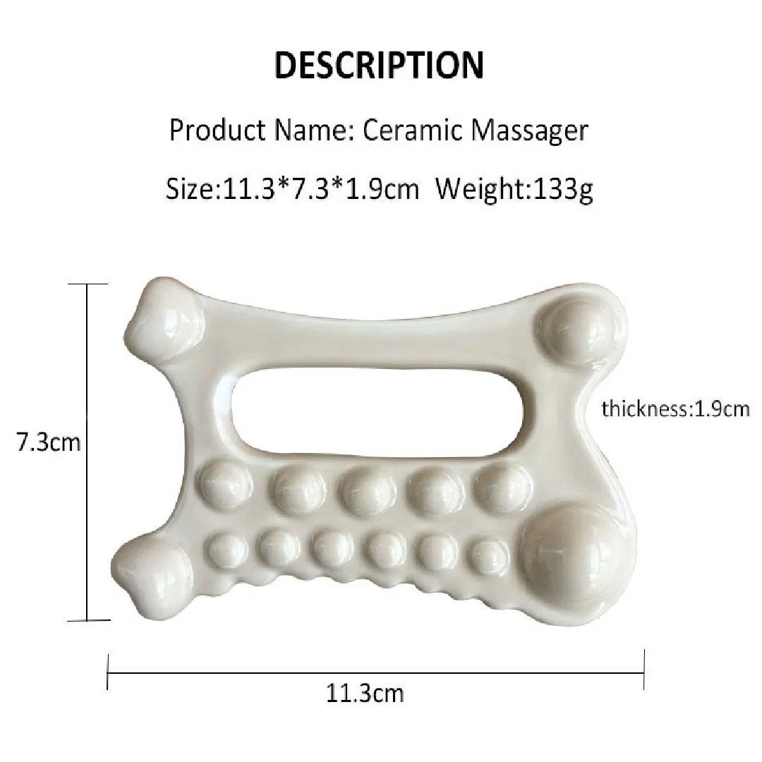 Herramienta de masaje facial, herramienta de cerámica Gua Sha