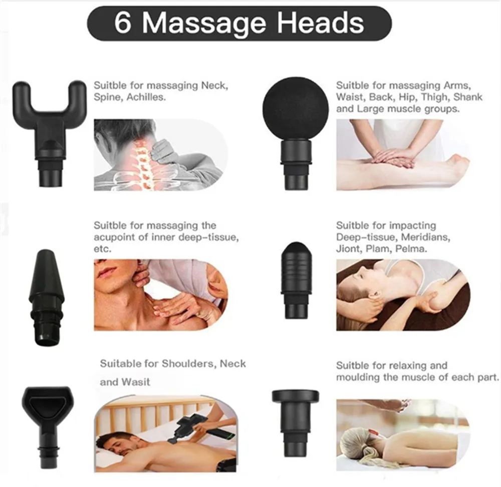 Masajeador de mano para espalda, cuello, cabeza, cuerpo y hombros