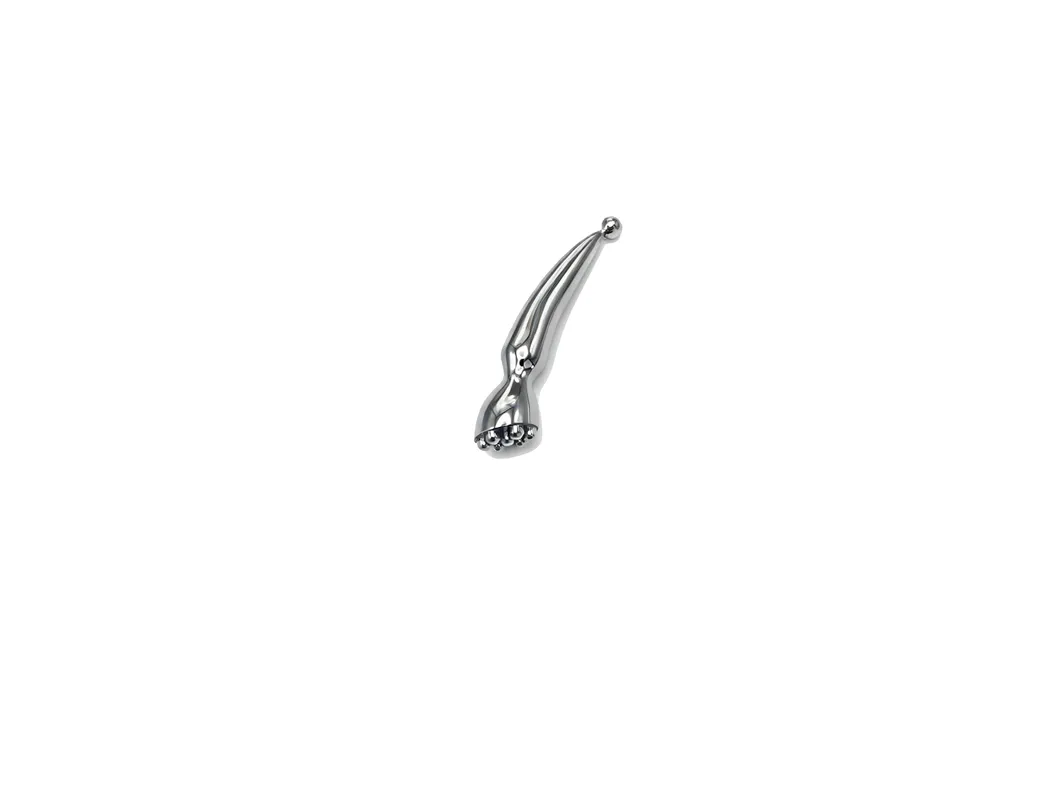 Nueva forma de cabezal de ducha de aleación de zinc, herramienta de masaje facial Gua Sha de metal en color plata y oro rosa, bolígrafo de acupuntura para el rostro