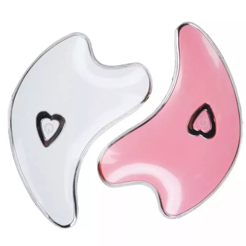 Mini Masajeador Eléctrico Herramienta de Masaje Facial de Acero Inoxidable Terapia de Gua Sha Herramientas Guasha