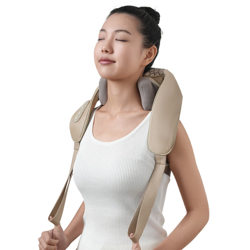 Masajeador de cuello inteligente portátil con calor y alivio del dolor