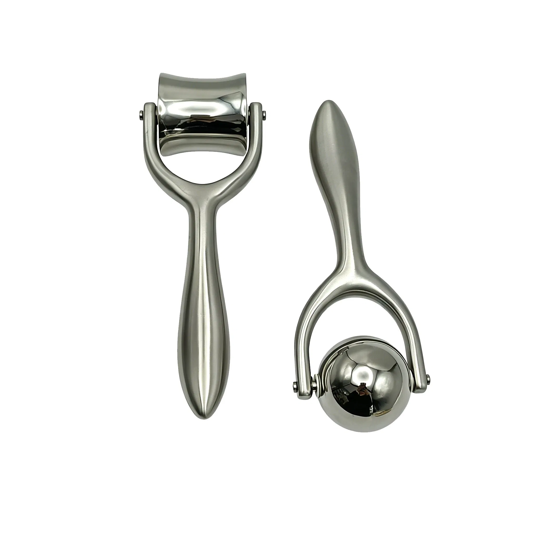304 Bola de Masaje de Acero Inoxidable Rodillo de Fitness Bola SPA Terapia Caliente/Fría Bola de Fascia Masaje de Mano