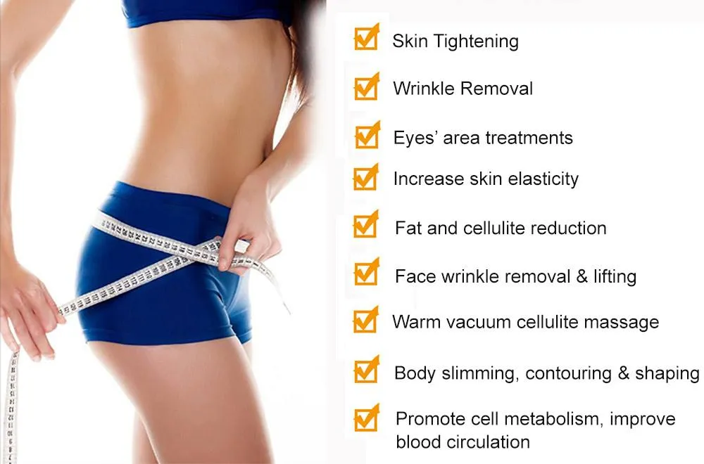 Nueva Aspiradora 360RF Vibración Rodante Cuerpo Drenaje Linfático Multifuncional Máquina de Belleza para Adelgazar Cepillo Limpiador Facial