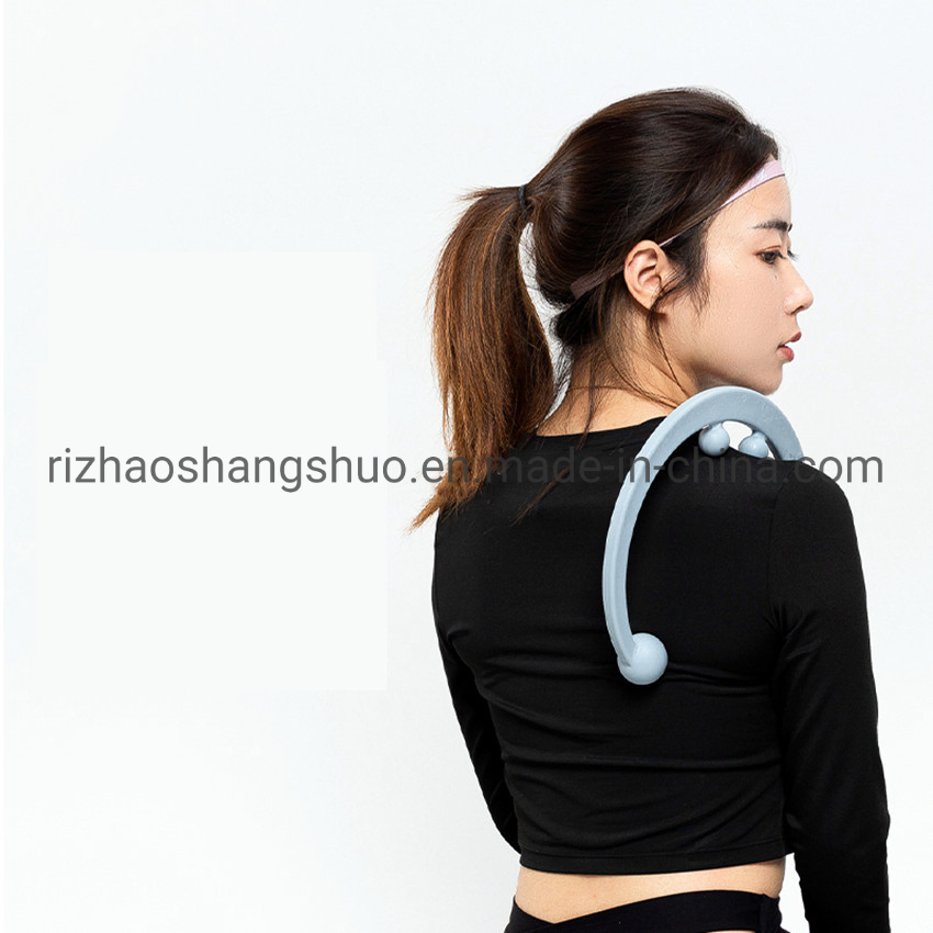 Alivio del dolor de fibromialgia, herramienta de masaje autógeno, gancho de masaje profundo para cara, cuello, pies, herramienta de masaje autógeno, gancho para puntos gatillo, estirador de espalda
