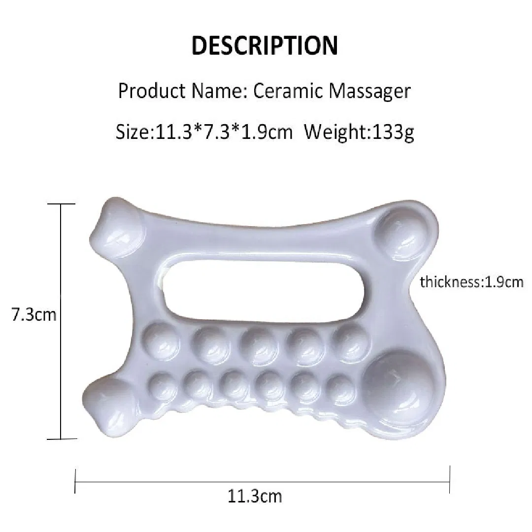 Herramienta de masaje facial, herramienta de cerámica Gua Sha