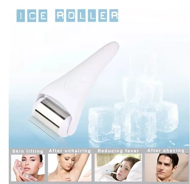 Rodillo de Derma Refrigerante para la Cara y el Cuerpo Masajeador Rodillo de Hielo