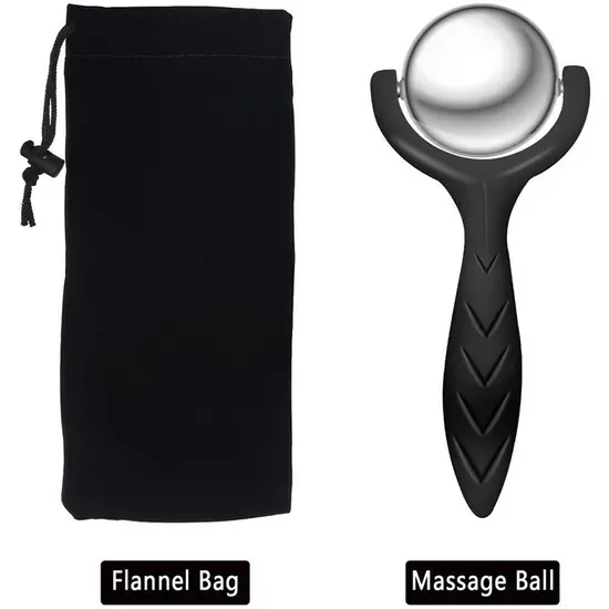 Rodillo de Masaje Manual de Acero Inoxidable Herramienta de Belleza Corporal Caliente Fría Sg004_5