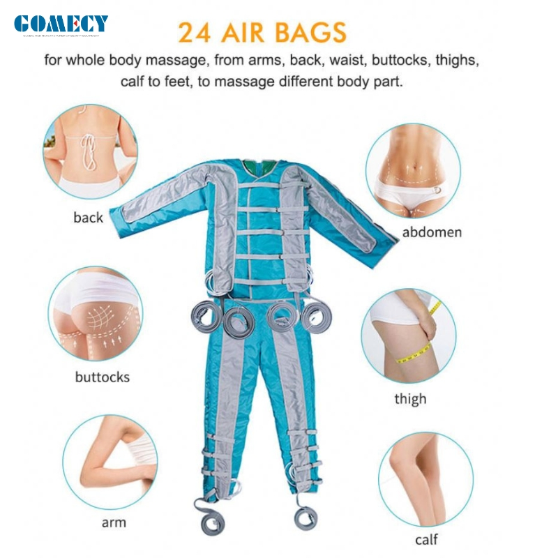 Traje desechable de presoterapia para todo el cuerpo con carro estético - Logra un drenaje linfático completo equipo médico