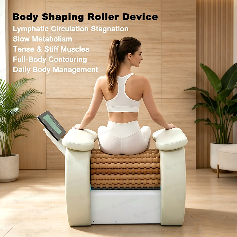 Precio de la máquina modeladora de cuerpo con terapia de luz roja, máquina modeladora con rodillos para esculpir, rodillo competitivo para modelado linfático