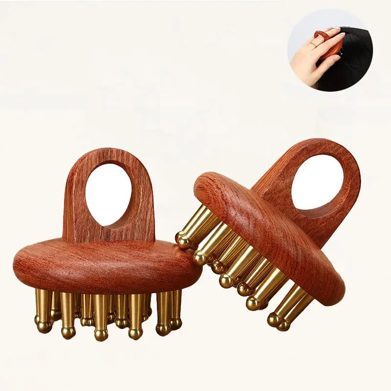 Masajeador de cabeza portátil, cepillo de masaje para la cabeza, herramienta de guasha