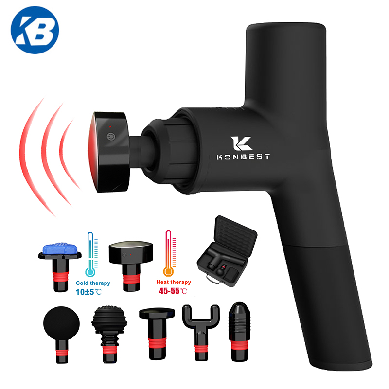 Masajeador portátil caliente y frío con logo personalizado para atletas, masajeador muscular fuerte y caliente