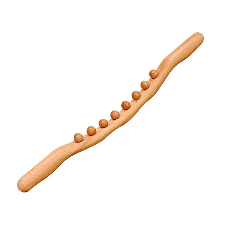 Herramientas de masaje de madera para relajación muscular, anti-celulitis, Gua Sha, palo de raspado de madera, terapia de madera