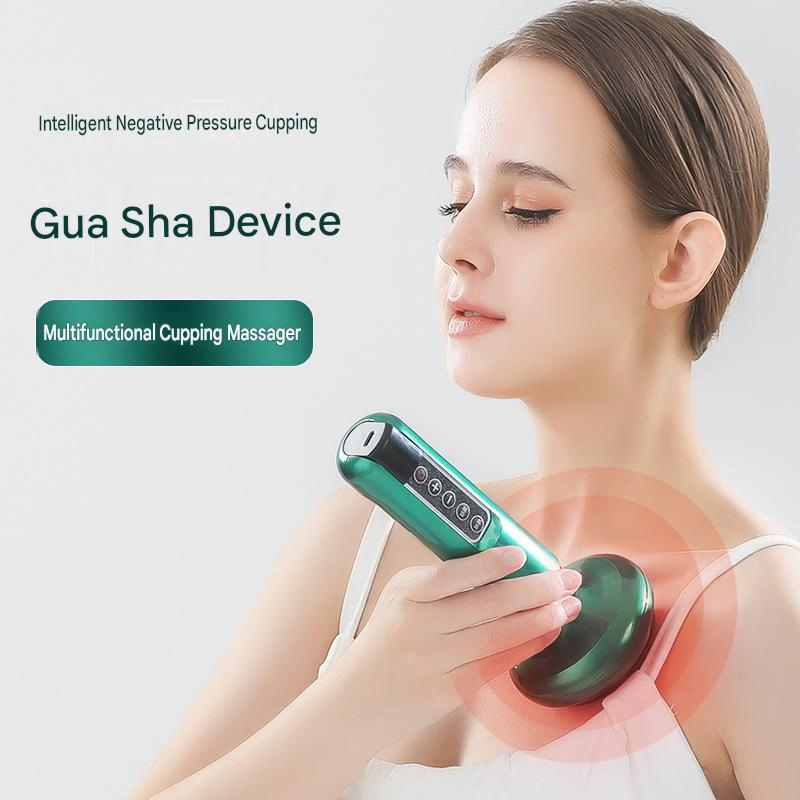 Herramienta de Gua Sha Eléctrica con 12 Niveles de Intensidad Dispositivo de Masaje y Rasurado Calentado