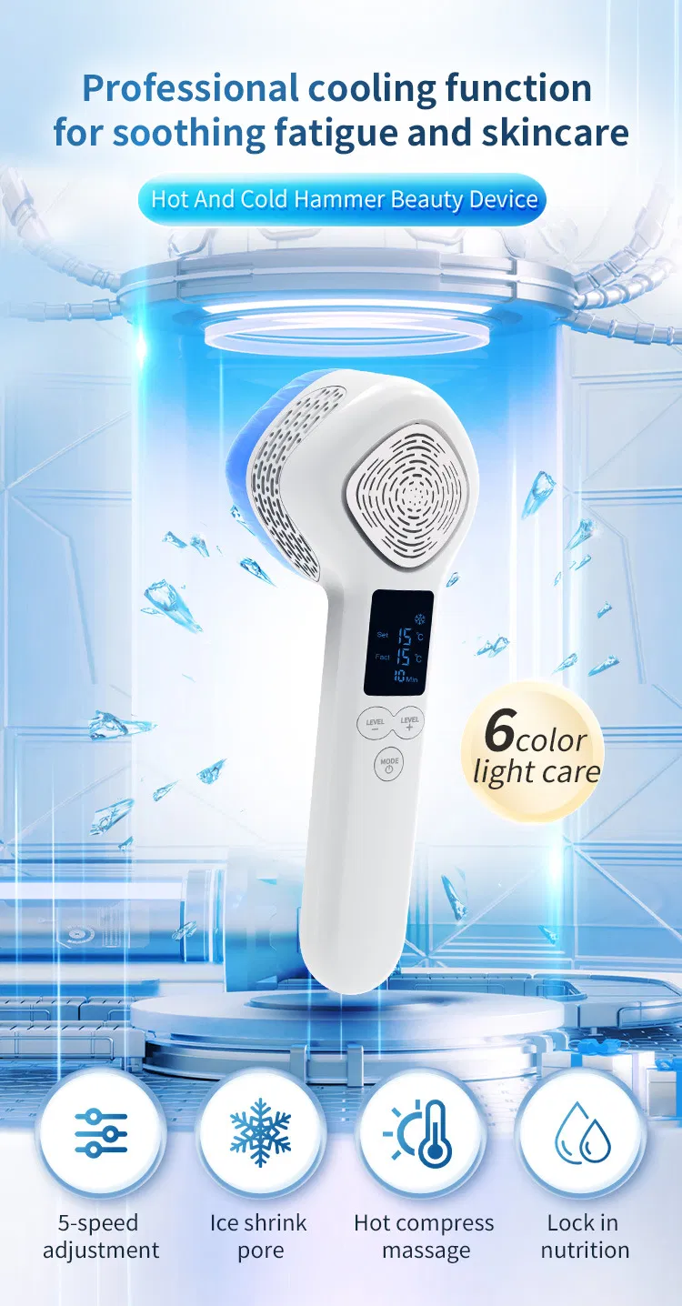 Herramienta de belleza caliente y fría para el cuidado de la piel