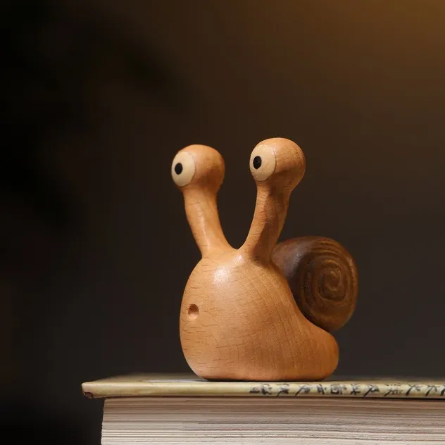 Herramienta de Masaje de Caracol de Madera de Haya, Masajeador de Caracol Bonito