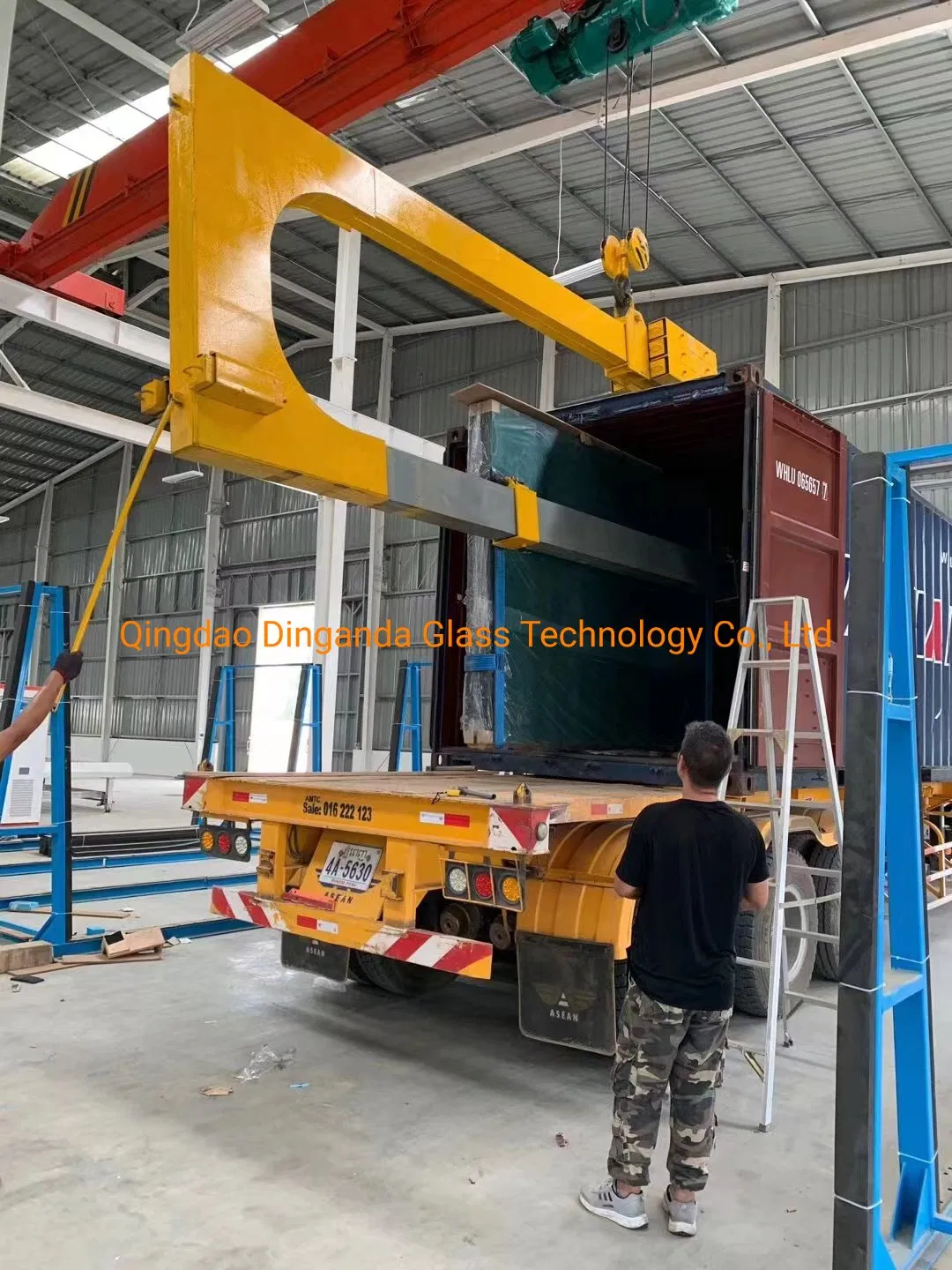 Herramienta de Carga y Descarga de Contenedores de Vidrio para 40 Pies de Capacidad de Contenedor de Vidrio de 3 Tonelada con Certificado CE Hecho en China Adecuado para Importación de Contenedores de Vidrio