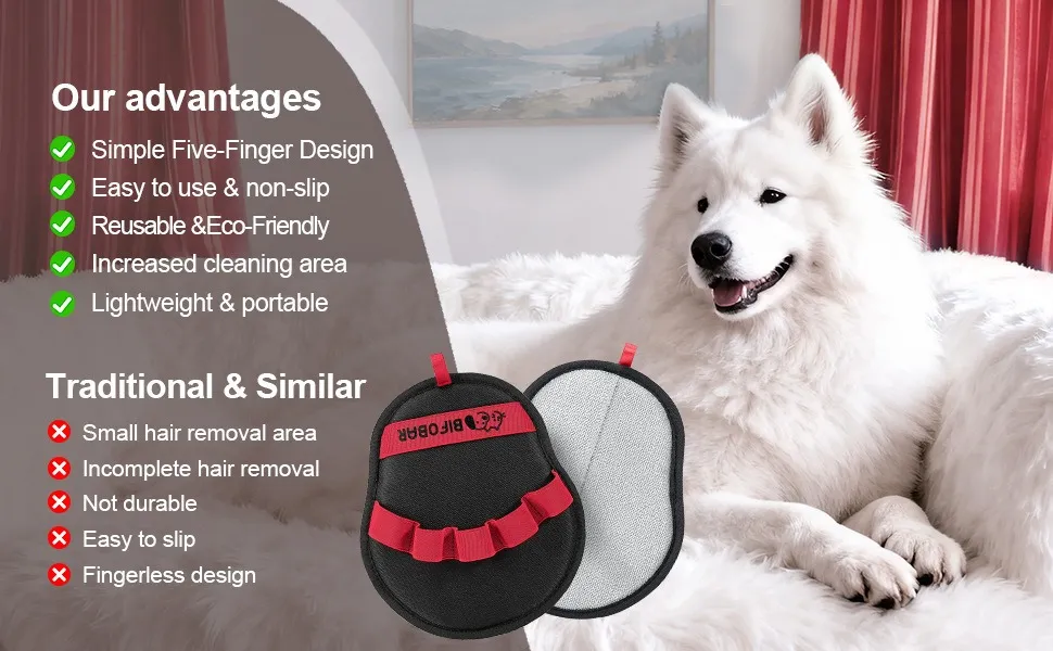 Herramienta de deshedding y limpieza suave para mascotas de todas las razas