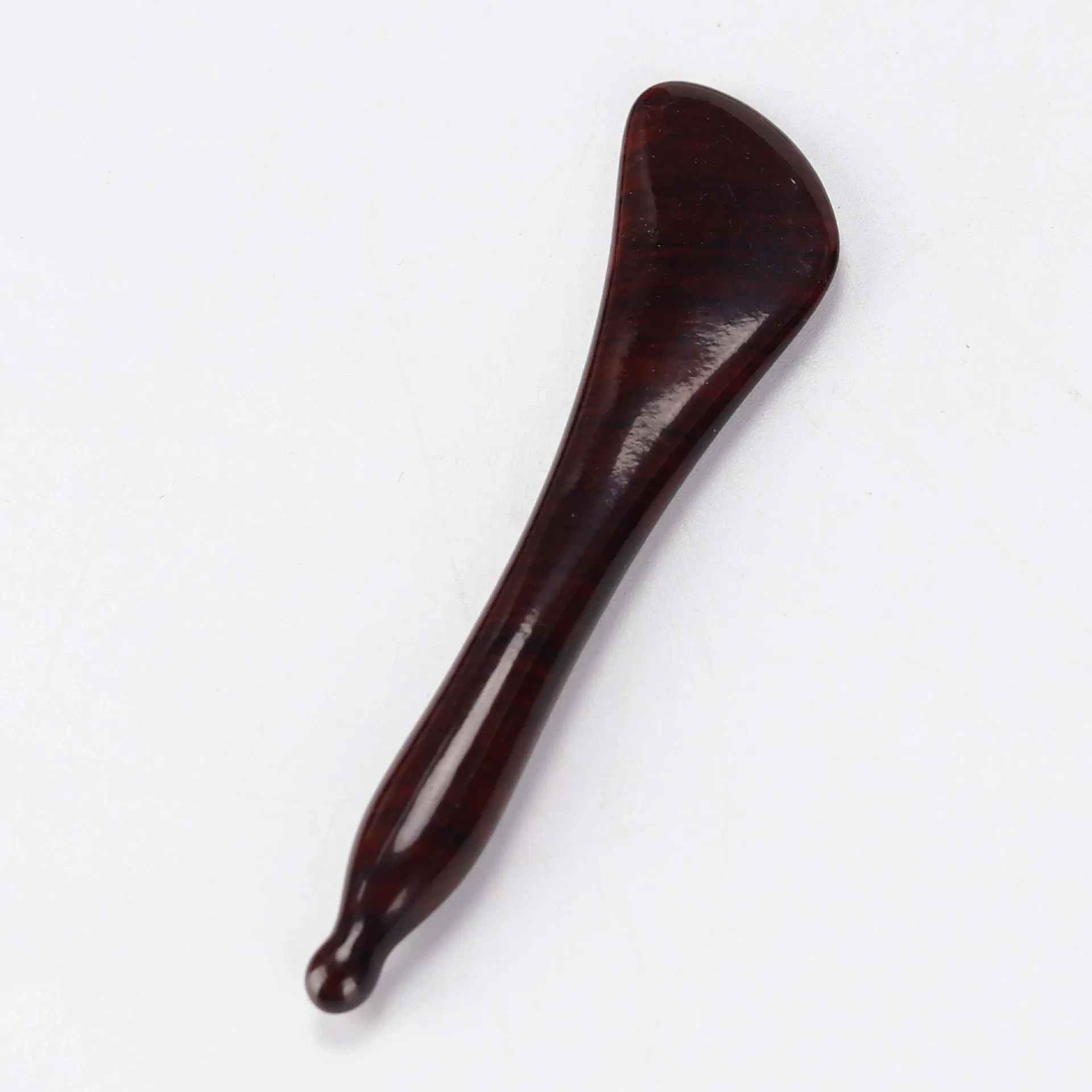 Palito de masaje Gua Sha de grano de madera - herramienta multiusos para el cuero cabelludo y la cara para aliviar la tensión y el drenaje linfático