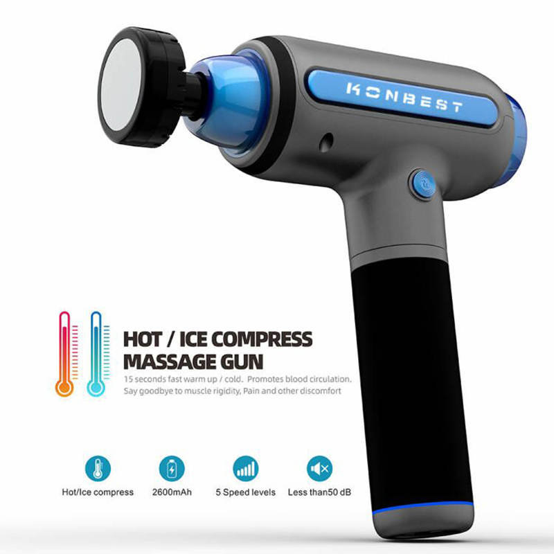 Fabricante de pistola de masaje de terapia muscular de percusión profunda con vibración y calor frío