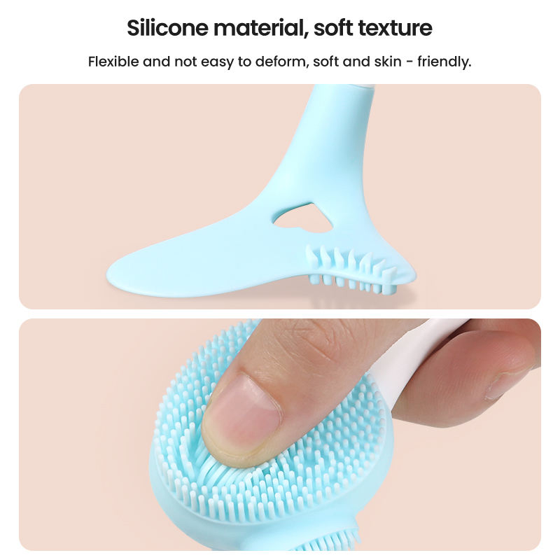 Herramienta de maquillaje para ojos, ayuda para el delineador de ojos y máscara de pestañas de silicona para masaje facial multifuncional