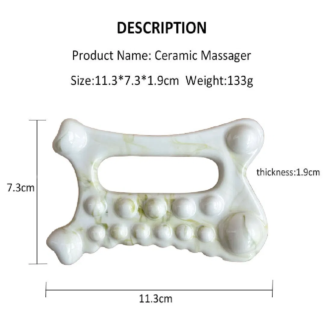 Herramienta de masaje facial, herramienta de cerámica Gua Sha