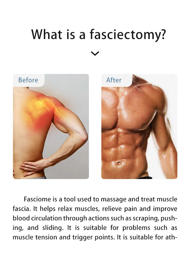Nueva Tendencia Masajeador Eléctrico de Gua Sha de Microcorriente Caliente de Mano con Cuchilla de Fascia