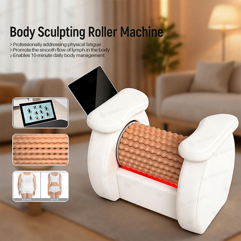 Precio de la máquina modeladora de cuerpo con terapia de luz roja, máquina modeladora con rodillos para esculpir, rodillo competitivo para modelado linfático