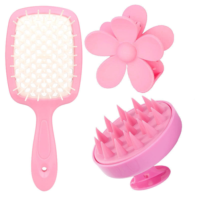 Kit completo de estilizado de cabello con botella de spray de niebla fina, cepillo de masaje del cuero cabelludo y cepillo aplicador de tinte para el cabello, set de herramientas para el cuidado del color del cabello