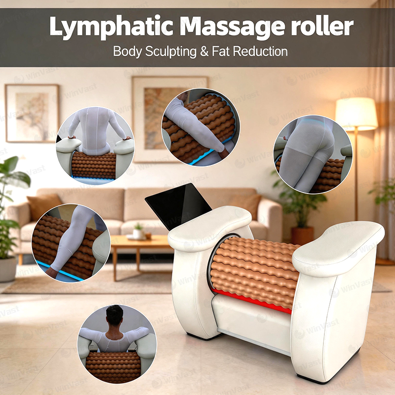 Máquina de modelado de madera de grado comercial con calefacción para tratamiento de celulitis, modelado corporal y desintoxicación