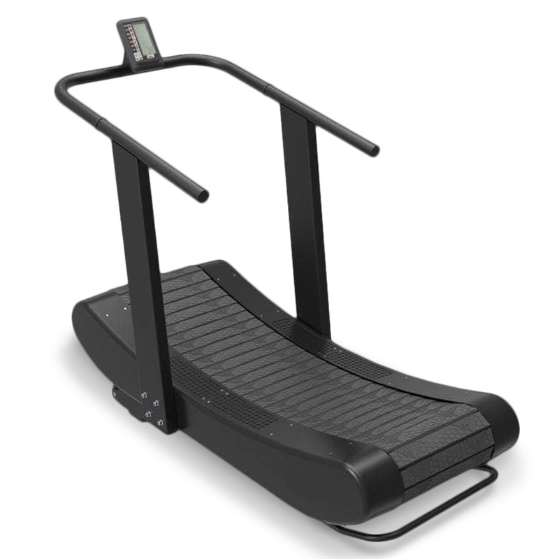 Commercial Cardio Gym Equipment Green Curved Treadmill