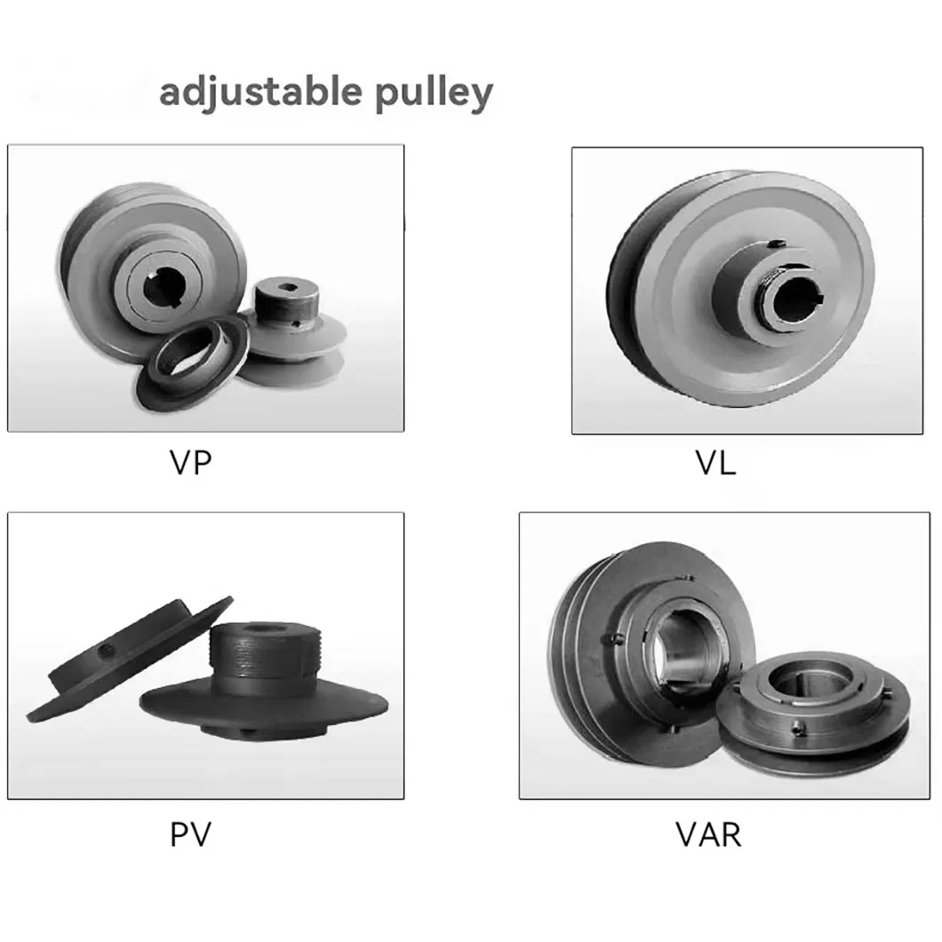 Single Dual Groove Adjustable Pitch Cast Iron V Belt Pulley Sheave