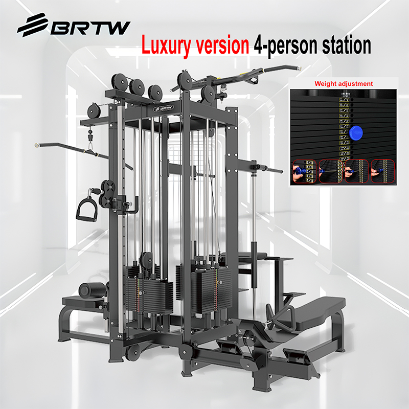 Commercial Fitness Gym Equipment Comprehensive Training Device Multi Jungle Fitness Gym Equipment 4-Stations Machine