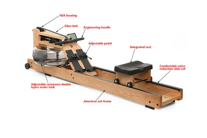 Wooden Water Rower View 1