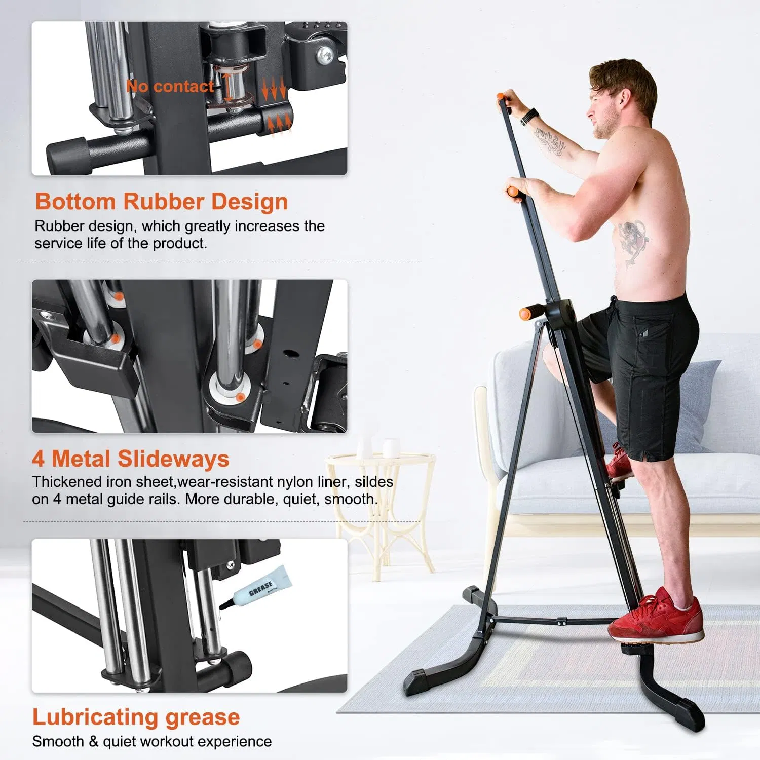 Vertical Stepper for Home Gym Fitness Exercise Cardio Workout Stair Stepper