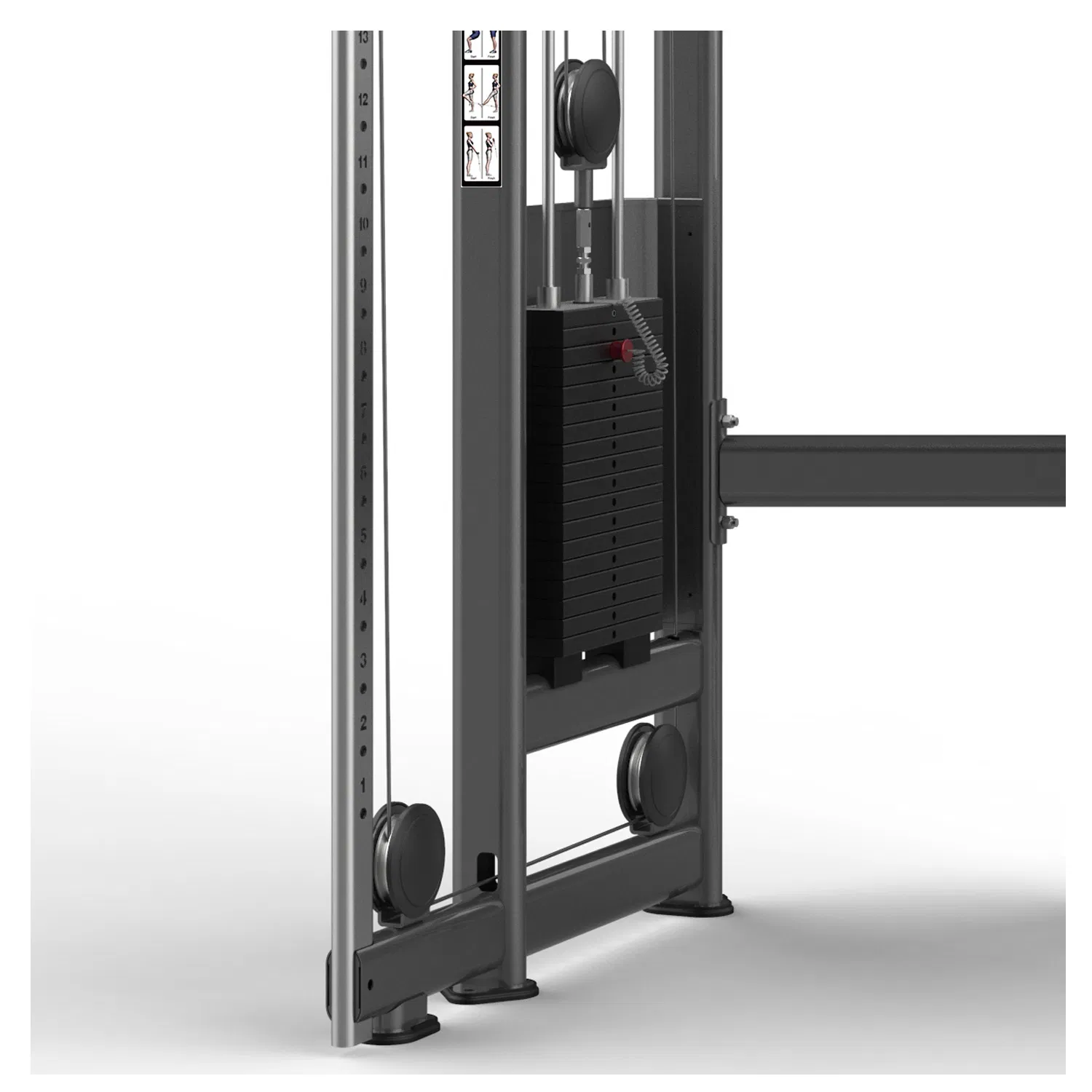 Workout Equipment Multi Functional Trainer High Pulley Machine Dual Adjustable Pulley