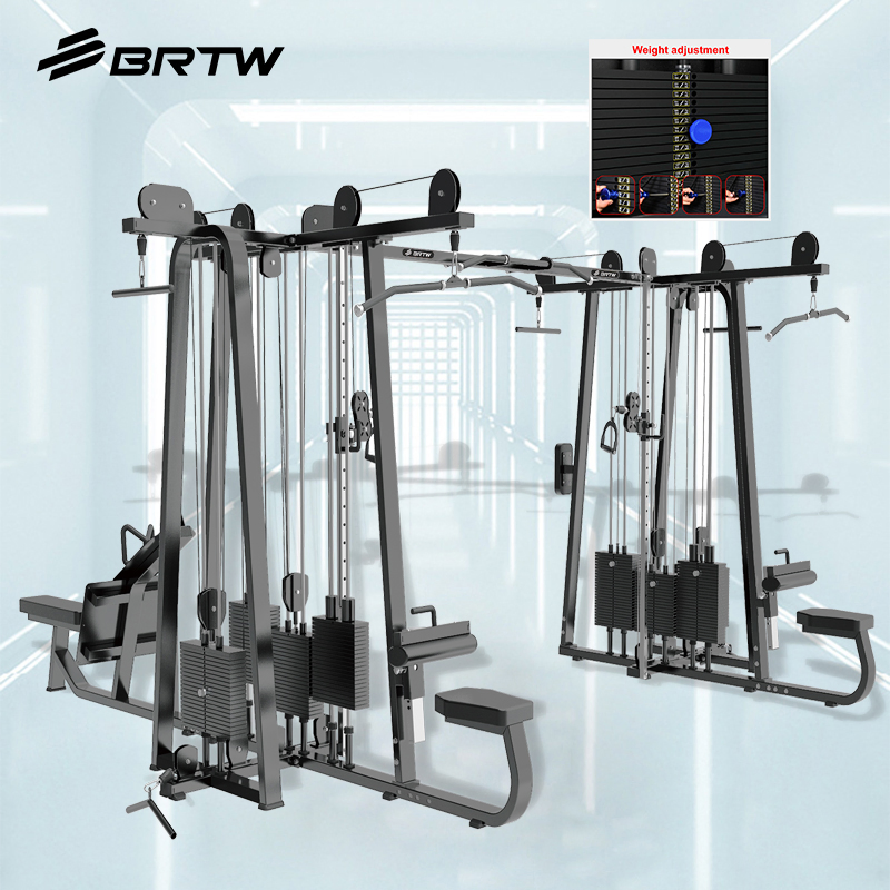 2025 New Commercial Gym Equipment 8 Station Multi Gym Multi Jungle Stacks 8 Stations Machine
