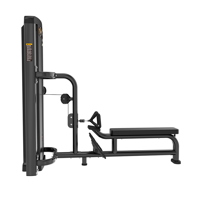 Gym Fitness Set with Plate Loaded Row Machine Seated Low Rowing Machine for Strength Training Exercise