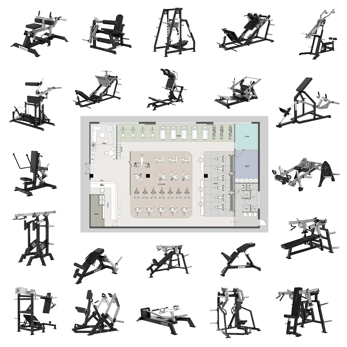 Gym Fitness Equipment Plate Loaded Free Weights Vertical Leg Press Strength Machine