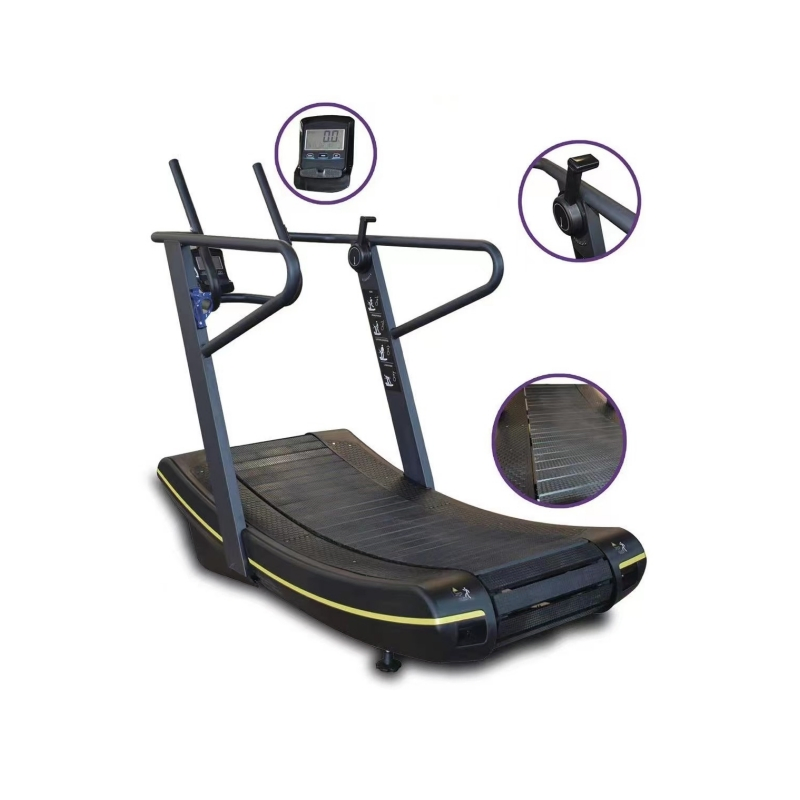 Manual Curved Fitness Treadmill with Resistance Commercial Gym Treadmill Equipment Running Machine