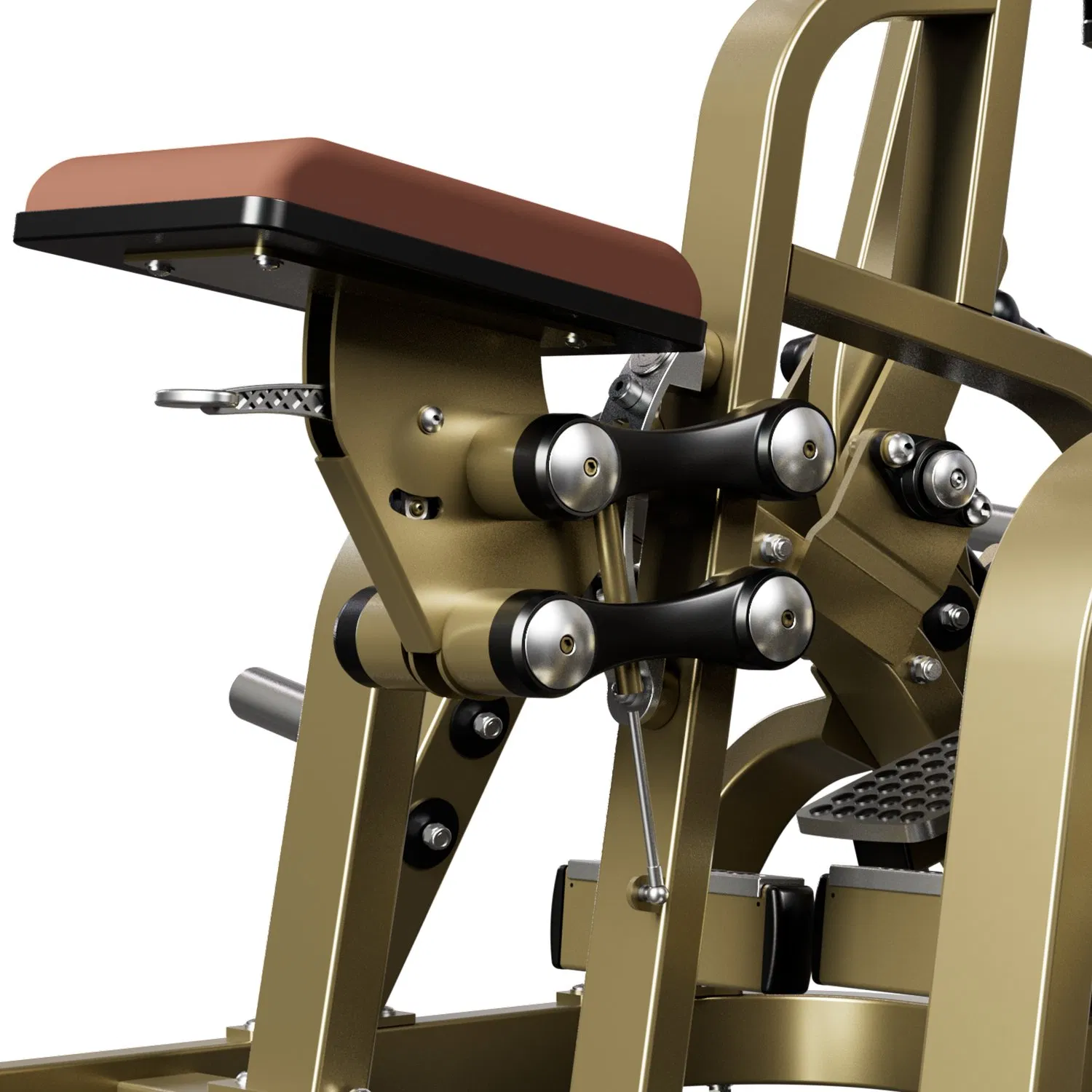 Realleader Plate Loaded Strength Training Gym Equipment Free Weight Professional Production Fitness Seated Rowing Pull Back Machine