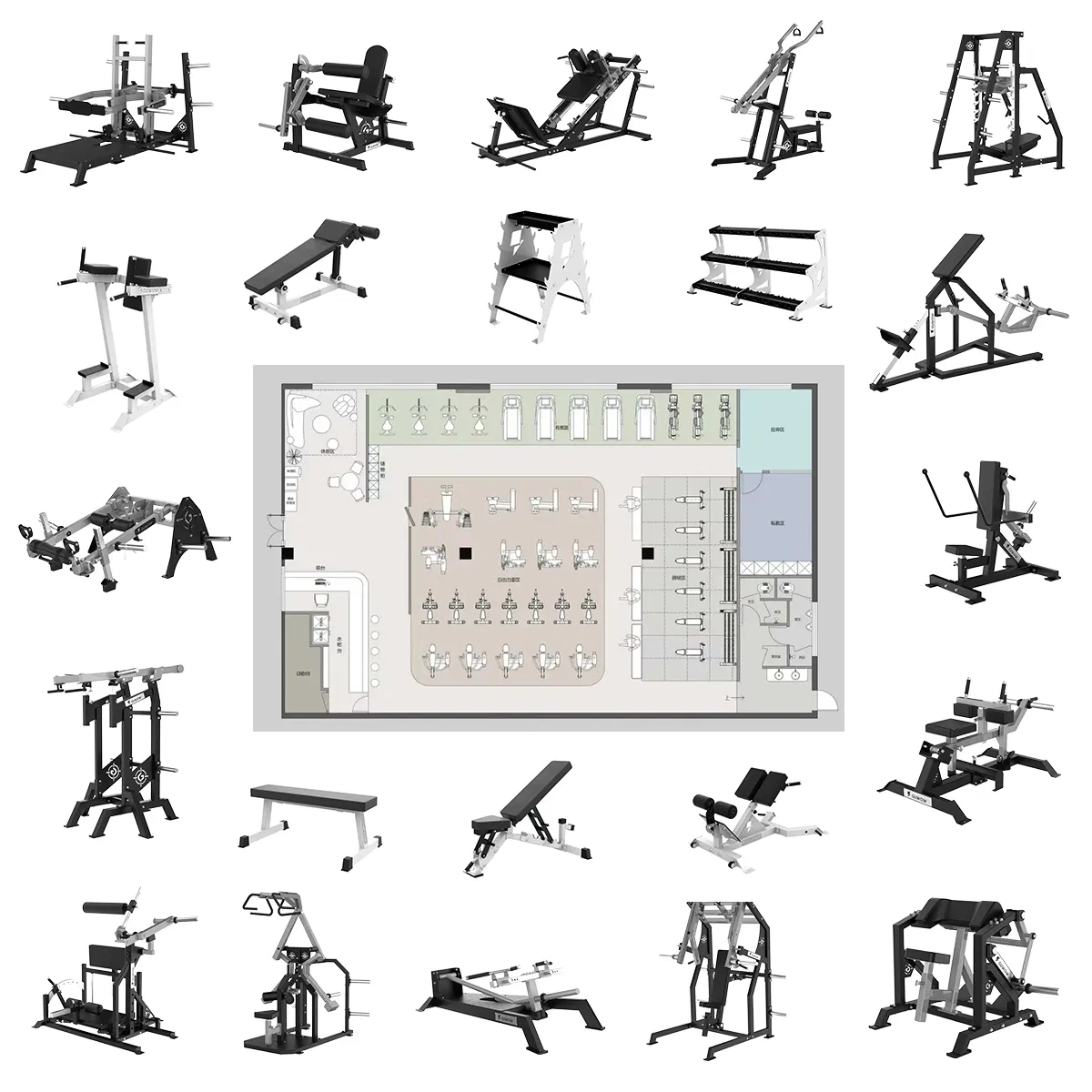 Gym Fitness Equipment Plate Loaded Free Weights Vertical Leg Press Strength Machine