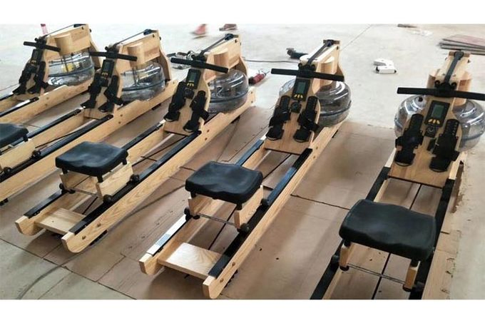 Deluxe Wooden Commercial Cardio Water Rower Rowing Machine