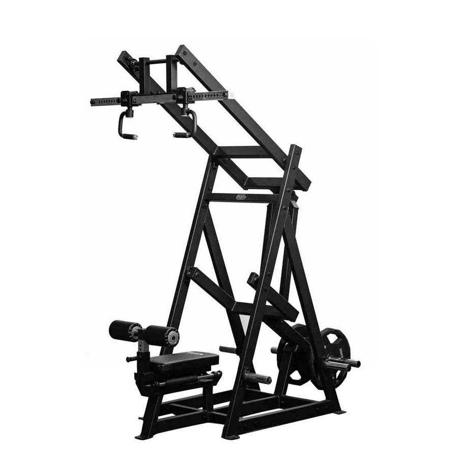 Gym Fitness Equipment Adjustable Multi-Purpose Strength Training Plate Loaded Machine Front Facing Lat Pulldown