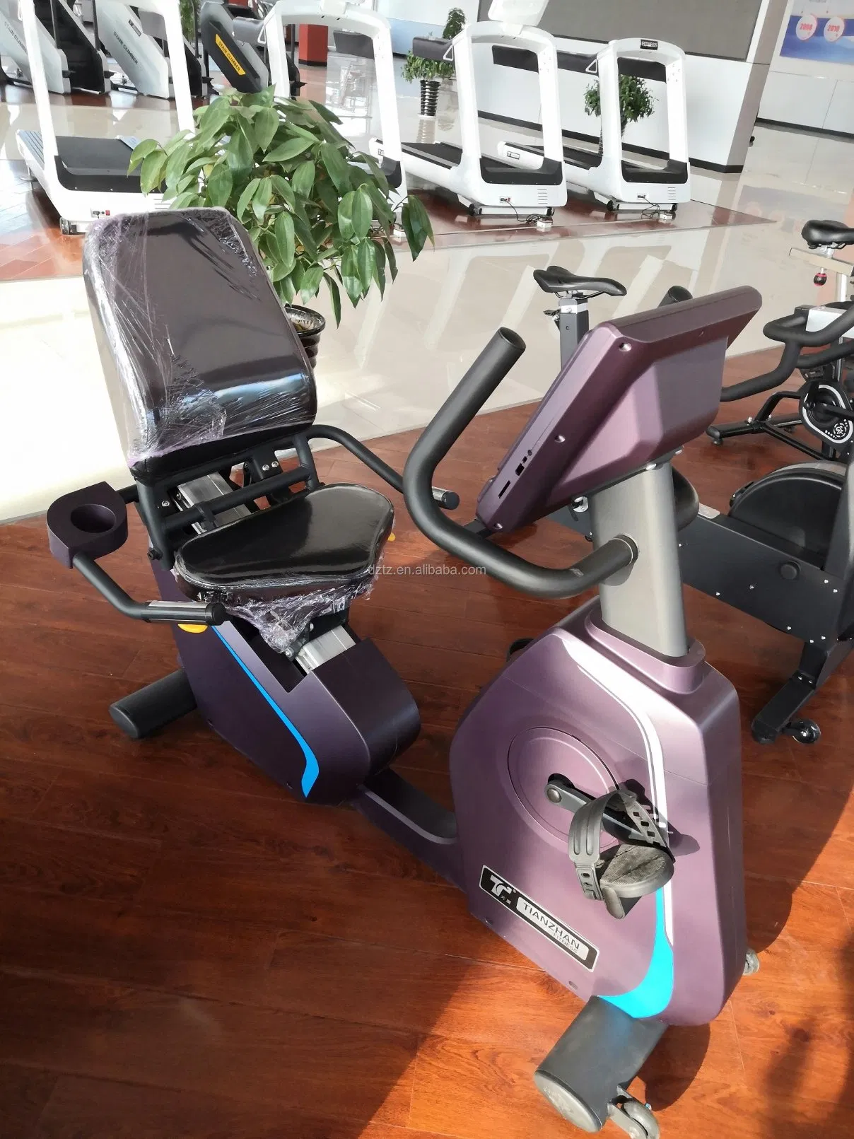 Commercial Gym Fitness Machine Cardio Magnetic Control Horizontal Exercise Bicycle Recumbent Bike