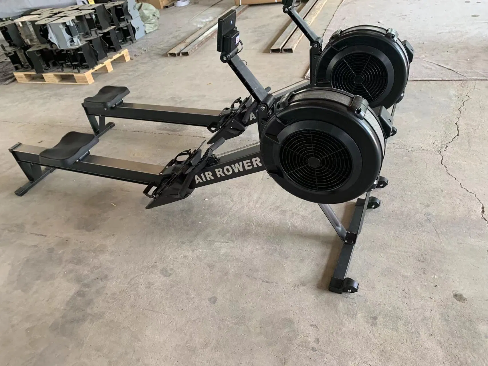 Crossfit Full Gym Equipment Magnetic Rowing Machine 150kg Bearing