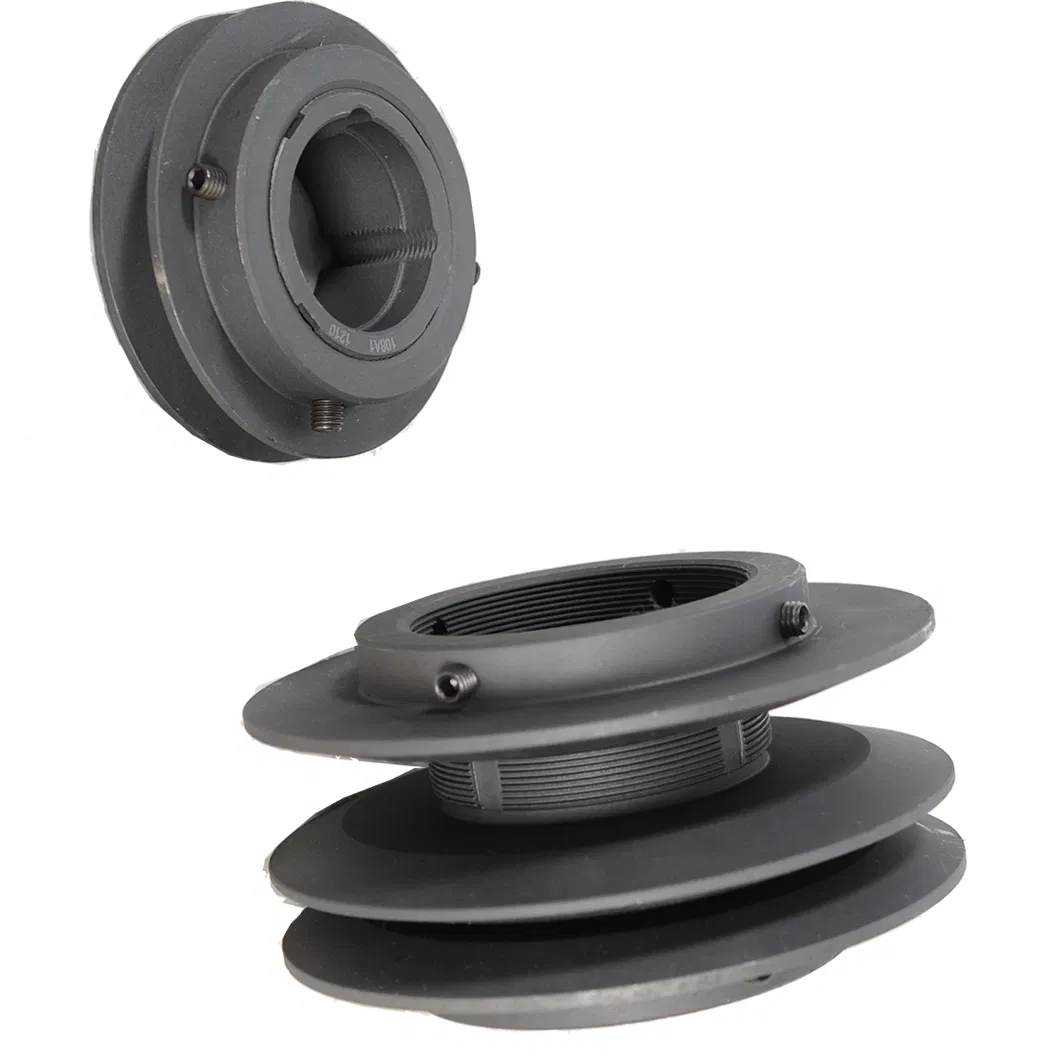 Single Dual Groove Adjustable Pitch Cast Iron V Belt Pulley Sheave