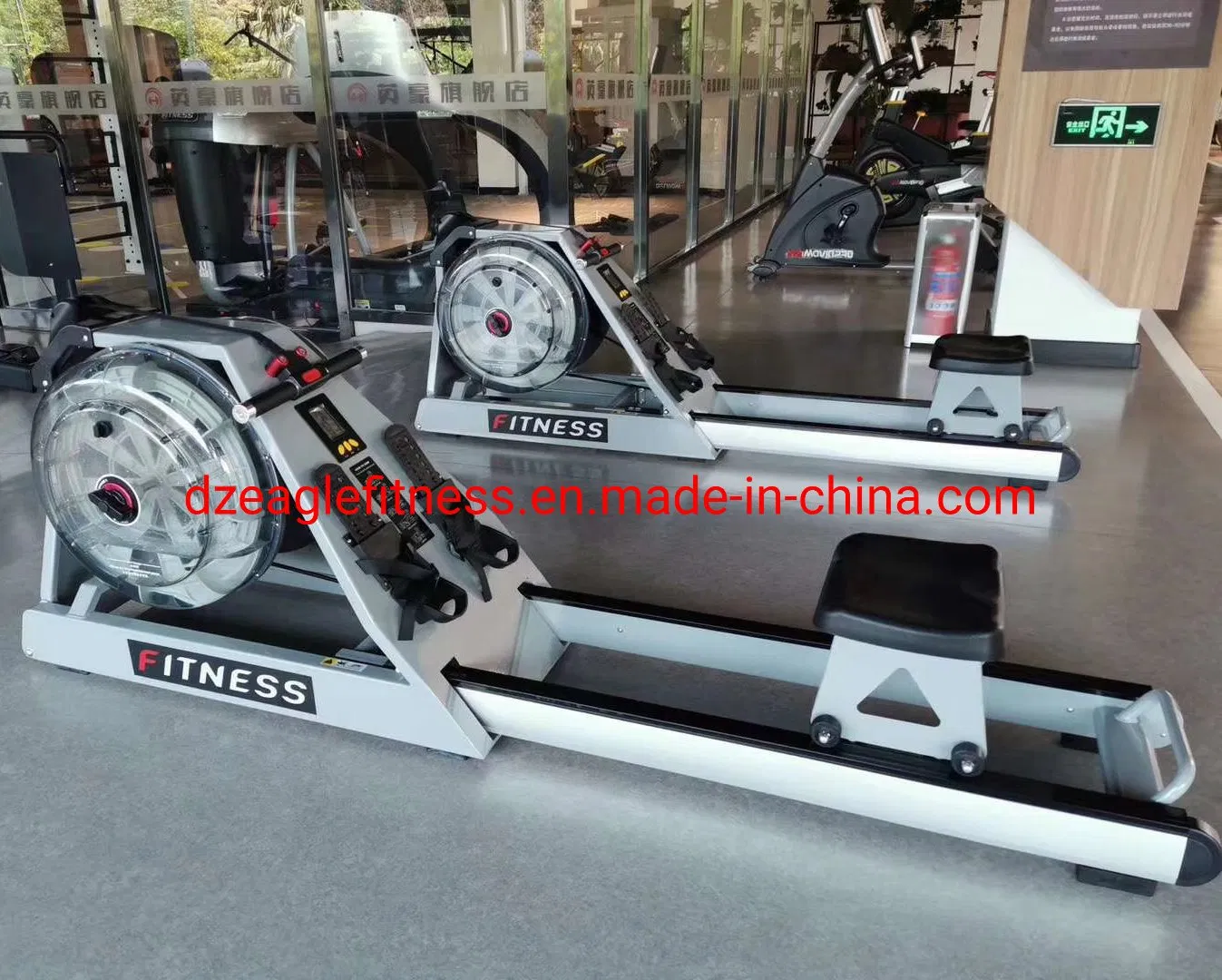 Commercial Gym Equipment Wooden Water Rower Rowing Machine / Cadio Water Resistance Rower/ Water Rower