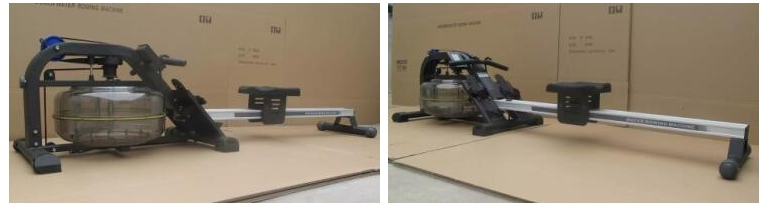 Deluxe Wooden Commercial Cardio Water Rower Rowing Machine