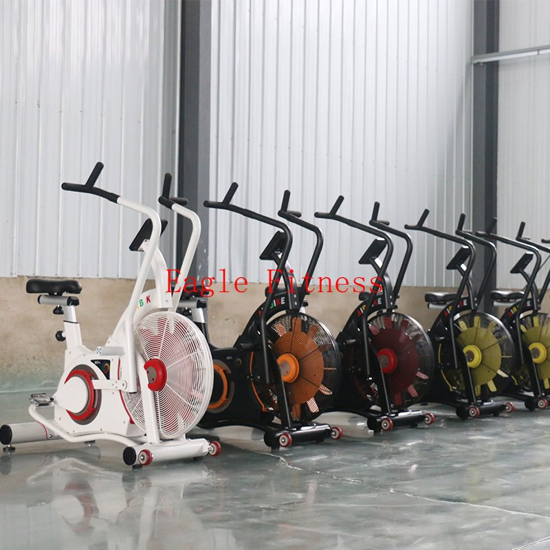Wholesale Customized Exercise Spinning Air Bike Wind Resistance Home Gym Commercial Use Fitness Exercise Bike